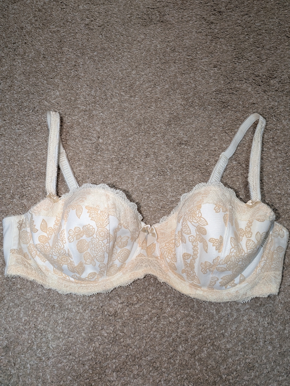 Fantasie Mae Champagne Lace-Trim Underwire Bra